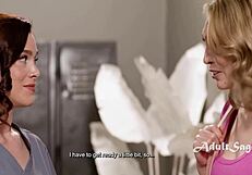 nicole vaunts muscles melt into lily labeaus shaking horny thighs