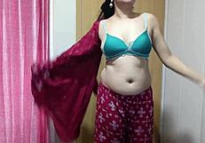 beautiful indian desi sali seduces jija with dirty hindi talk then enjoys his hardcore pounding while cleaning room