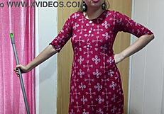 beautiful indian desi sali seduces jija with dirty hindi talk then enjoys his hardcore pounding while cleaning room