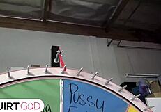 Brunette Bodybuilder's Huge Tits Bounce In Brutal Doggystyle Finger Fuck Orgy