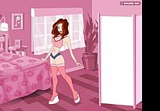 britney bends over for blowjobs in old flash games