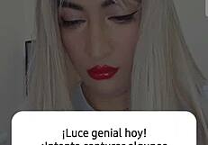 trans webcam babe tries new crossdressing toys 😘