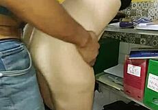 young office slut stays late sucking boss big black cock deep