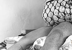 Paty Angel uber driver takes brunette home for big black cock anal gaping and natural tits bounce