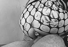 Paty Angel uber driver takes brunette home for big black cock anal gaping and natural tits bounce