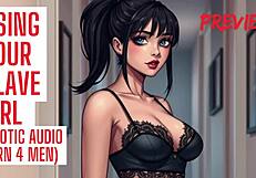 slave girl audio porn delivers deepthroat joi asmr hfo with wet pussy orgasm talk