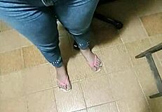 young office slut stays late sucking boss big black cock deep