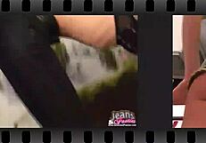 Skinny Milf Neighbor Strips Tight Jeans For Peeping Eyes!