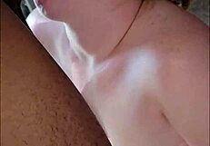 sexy glasses girl next door cums hard on bbc missionary