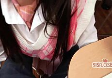 step siblings and their hot teacher get stuck together in detention after class