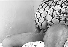 Paty Angel uber driver takes brunette home for big black cock anal gaping and natural tits bounce