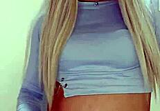 trans webcam babe tries new crossdressing toys 😘