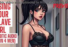 slave girl audio porn delivers deepthroat joi asmr hfo with wet pussy orgasm talk