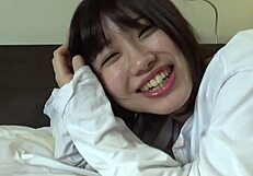 😍 super cute japanese college girl gets sweet loving from mature guy