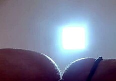 watching my huge ass bounce as he creampies my fat pussy lips while hubby watches humiliated in lingerie