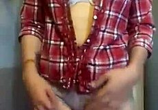 Whoa Petite Milf Teases Plump Ass In Panties!