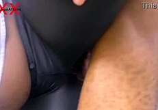 Big ass stepdaughter fucked hard as teen friend watches her big boobs bounce