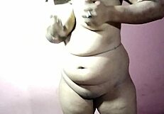 Desi Indian Babe Strips Tight Dress Exposing Massive Natural Tits And Curves