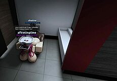 quick roblox bathroom hookup with hot babe