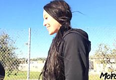 Step Sister's Wet Mouth and Ass Take Daddy's Monster Cock in 69