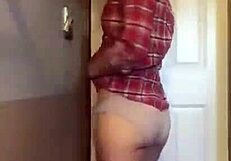 Whoa Petite Milf Teases Plump Ass In Panties!