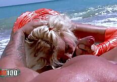 hey french blonde shana spirit takes rob diesel anal on beach