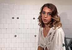 Hunt4k: 18+ teen's tight shaved pussy milks rich old guy's cock during work shift cuckold watch!