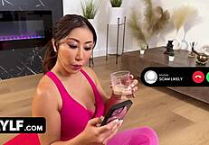 STEP-MOMMY YOGA MASTER GETS POUNDED BENT OVER BY STEPSON!