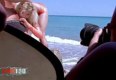 hey french blonde shana spirit takes rob diesel anal on beach