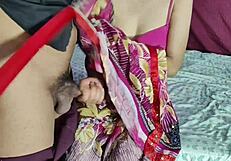 Fuck yes! Desi bhabhi's big tits bounce as she's railed in saree!