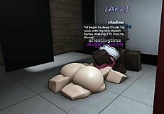 quick roblox bathroom hookup with hot babe