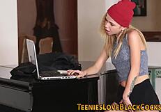 Tiny Petite Teen 18+ Savagely Rides Massive Black Monster Cock Hardcore