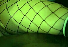 Curvy asian in fishnets throat fucked deep then pounded doggystyle hard