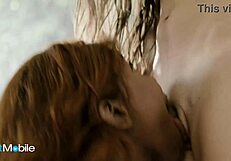 Slender brunette devours ebony friend's bubble butt with sloppy ass licking and shaved pussy eating