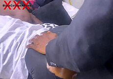 Big ass stepdaughter fucked hard as teen friend watches her big boobs bounce