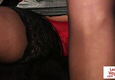 British CFNM Voyeur Teases Jerking Loser?