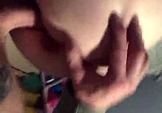 quick doggystyle with sexy tight blonde's big ass bouncing