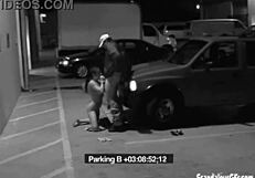 oh man i cant believe shes blowin the security guard just to dodge that fine at work...