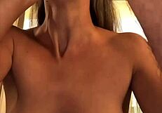 Amateur Sucking Big Dick with Intense Blowjob and Facial Cumshot