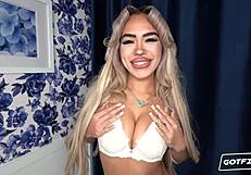 Luna Luxe opens her aching pussy wide. She yearns for creamy cum deep inside!