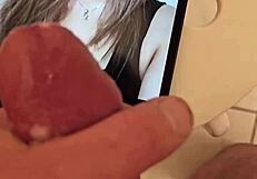 Mark Bored Forces Bitch to Suck His Massive Dick Close Up