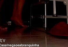 you stayed on tiptoes from pleasure giving your tight ass to that hung stud's massive cock?