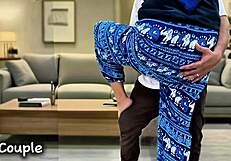 indo step aunt sucked my dick hard then swallowed cum in her mouth