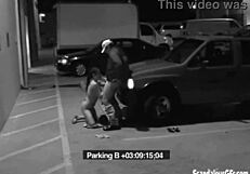 oh man i cant believe shes blowin the security guard just to dodge that fine at work...