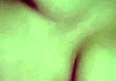 Teen latina strokes pussy craving huge throbbing cock