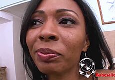 Milf and stepdaughter share boyfriend's big black cock at gym