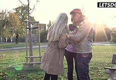 Christmas coworker fuck has marina visconti cumming on tits hard