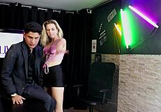 loi shows off her skills gets bare flashes tits and enjoys some attention from adryh and alex