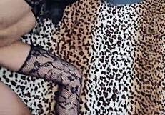 skinny mature wife hides wild side in homemade lingerie close-up