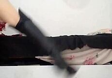 Halloween bear devours witch's huge natural tits and big pussy lips